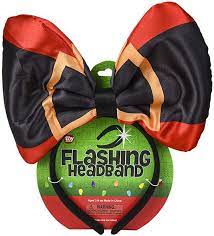 Light Up Santa Belt Headband/Bow