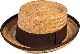 Tan Straw Skimmer Hat