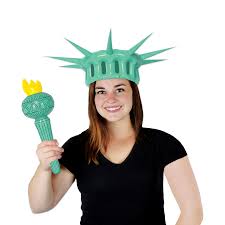 Inflatable Statue of Liberty Wearable Set - 2pcs.