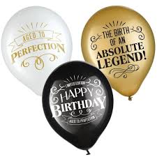 Aged to Perfection "Limited Edition" Happy Birthday Latex Balloons 15pcs