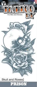 Prison Skull & Roses Tattoo FX