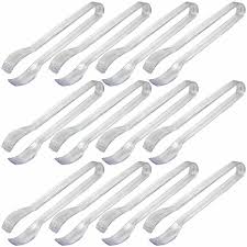12 Mini Plastic Tongs