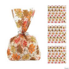 Fall Leaves Cellophane Bags - 12ct.