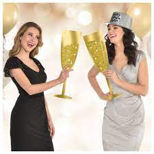 Champagne Glass Glitter Cutouts