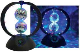 Twin Helix Rotating Mirror Balls