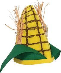 Plush Corn Cob Hat