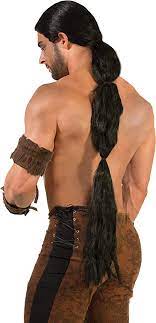 Black Medieval Warrior Adult Wig