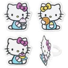 Hello Kitty Cupcake Rings - 12ct.