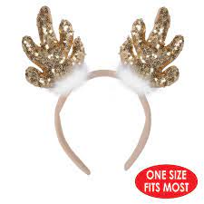 Sequined Reindeer Headband