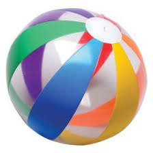 Inflatable Clear Rainbow Beach Ball