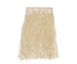 Natural Colored Plastic Hula Skirt