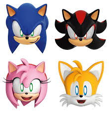 Sonic Paper Masks - 8pcs.