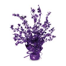 Gleam N' Burst 15" Star Centerpiece - Purple