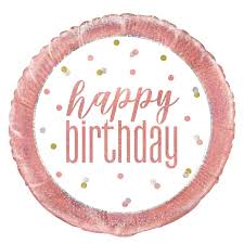 18" General Birthday Helium Filled Mylar Balloon