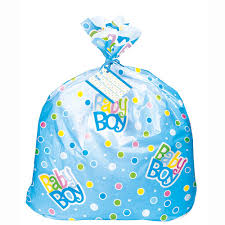 Baby Boy Jumbo Plastic Gift Bag
