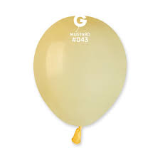 Baby Yellow Gemar Latex Balloons- #043