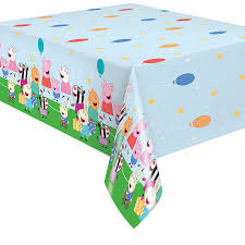 Peppa Pig Rectangular Plastic Tablecover - 54" x 84"