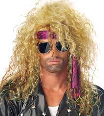 Blonde Heavy Metal Rocker Adult Wig