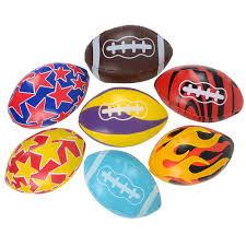 Soft Stuffed Assorted Footballs
