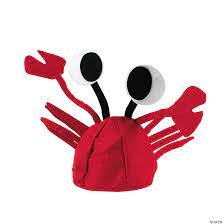 Red Felt Crab Hat