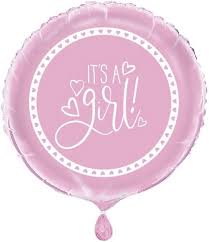 18" It's A Girl Mylar Balloon