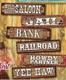 Way Out West Wall Signs