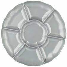 16" Silver 7 Compartment Tray