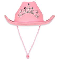 Pink Cowboy Hat with Tiara