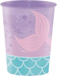 Mermaid Shine Plastic 16oz. Favor Cup