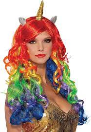 Unicorn Rainbow Adult Wig