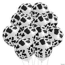 Cow Print 12" Latex Balloons