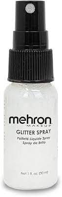 White Glitter Spray