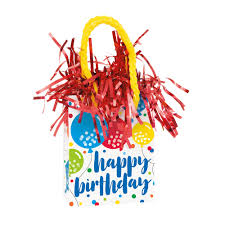 Happy Birthday Gift Bag Balloon Weight