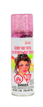 Red Glitter Hairspray