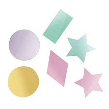Pastel Geometric Confetti - 2oz. Bag
