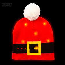 Light Up Santa Belt Beanie