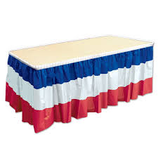Patriotic Plastic Table Skirt