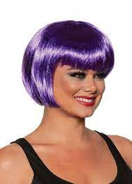 Purple Short Bob Adult Wig