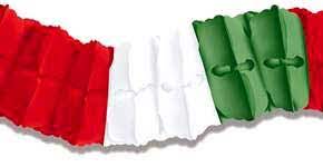 Leaf Garland - Red White and Green