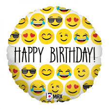 18" General Birthday Helium Filled Mylar Balloon