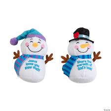 Jesus Loves You Snowman Plush