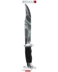 Chrome Ghost Face Bowie Knife