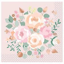 Pink Blooms Beverage Napkins - 16ct.