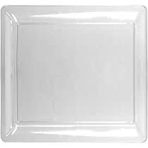 16" White Square Tray