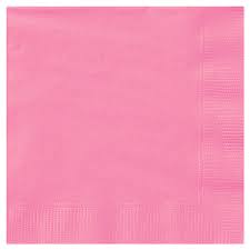 NAPKIN - HOT BRIGHT PINK 100 CT/PKG       LUNCHEON
