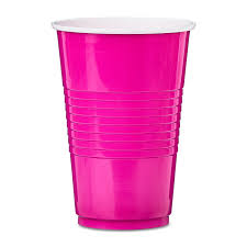 Hot Pink 16oz. Plastic Cups - 50ct.