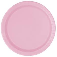 Paper Plates - 10" Lovely Pink - 50 Count
