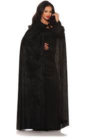 Black Velvet Cape With Collar