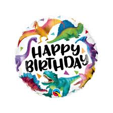 18" General Birthday Helium Filled Mylar Balloon