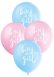 Boy or Girl Latex Balloons
